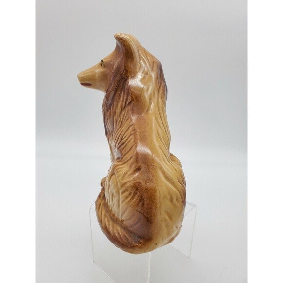 Vintage Collie Dog Lassie Figure Brazil Figurine Sitting Dog - Picture 4 of 12